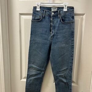 AGOLDE Women’s Hi Rise button fly Jeans